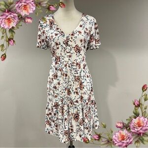 Floral V-Neck Dress